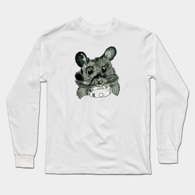 Mouse with the Ring Long Sleeve T-Shirt by mariasibireva